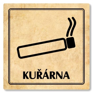Kuřárna, 100x100mm, pergamen, Utah